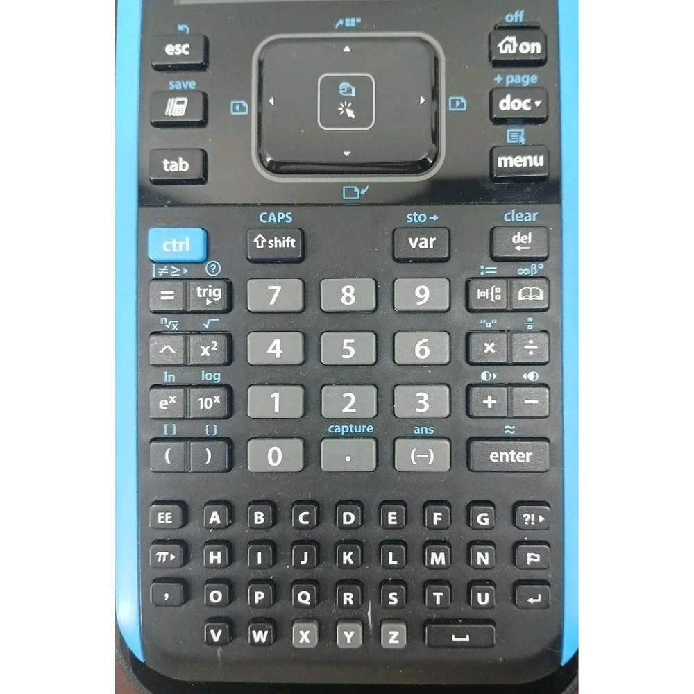 Texas Instruments TI-Nspire CX II Graphing Calculator - Blue With Charging Cord